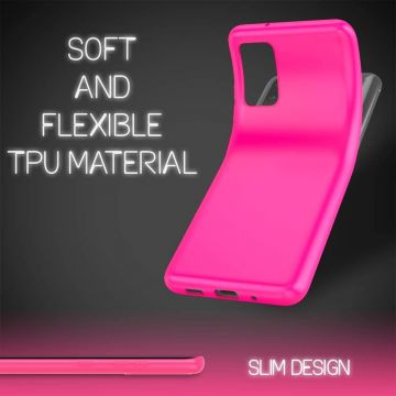 Husa de protectie pentru S20, ultra slim, din silicon Roz incins interior din microfibra silk touch