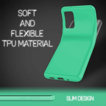 Husa de protectie pentru S20, ultra slim, din silicon Verde, interior din microfibra silk touch