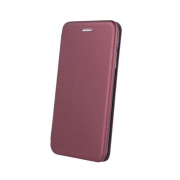 Husa de protectie tip carte pentru Xiaomi Redmi 9, Inchidere magnetica, Visiniu