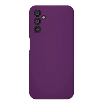 Husa din silicon compatibila cu Samsung Galaxy A14 5G, silk touch, interior din catifea, Violet