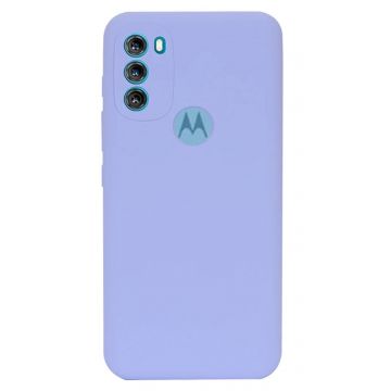 Husa din silicon X-Level compatibila cu Motorola Moto G50 5G, silk touch, interior din catifea, Mov