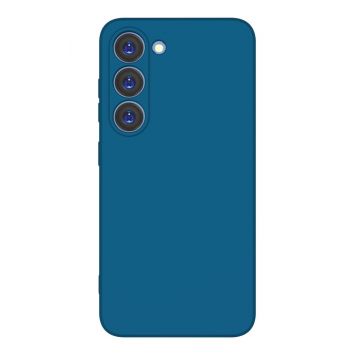 Husa din silicon X-Level compatibila cu Samsung Galaxy S23 Plus, silk touch, interior din catifea, Albastru