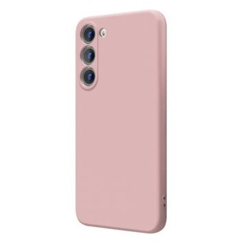 Husa din silicon X-Level compatibila cu Samsung Galaxy S23 Plus, silk touch, interior din catifea, Roz