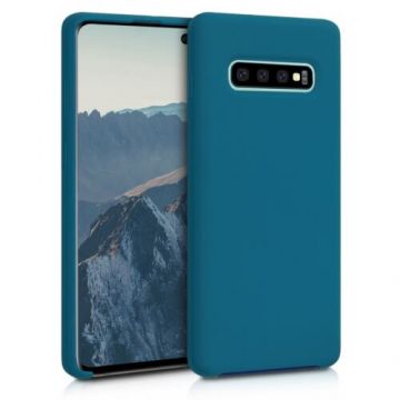 Husa pentru Samsung Galaxy S10 Plus, Silicon, Verde, 49028.57