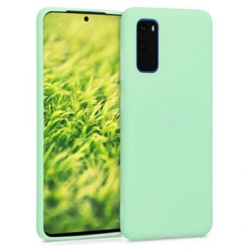 Husa pentru Samsung Galaxy S20, Silicon, Verde, 51235.50
