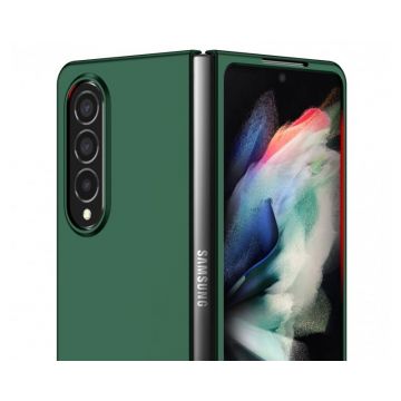 Husa pentru Samsung Galaxy Z Fold 4 din policarbonat cu protectie pentru camere, Verde inchis