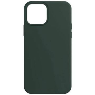 Husa protectie pentru Samsung Galaxy A32 5G ultra slim din silicon Verde inchis,silk touch, interior din catifea