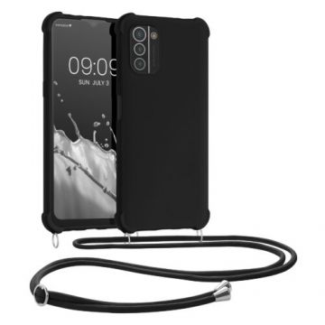Bumper kwmobile pentru Nokia G21/G11, Silicon, Negru, 59964.01