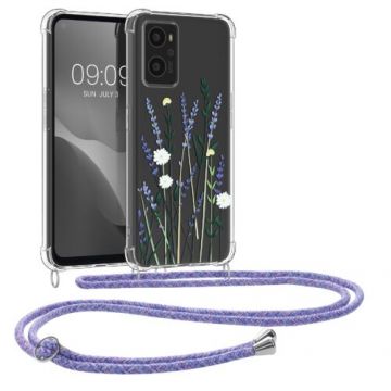 Bumper kwmobile pentru OPPO A76, Silicon, Multicolor/Transparent, 60042.02