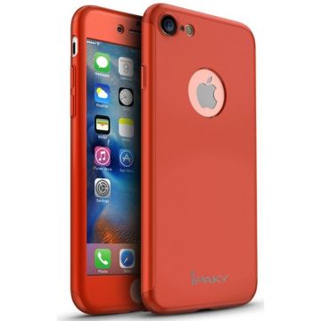 Husa Apple iPhone 7 Plus IPAKY Full Cover 360 Rosu + Folie Cadou