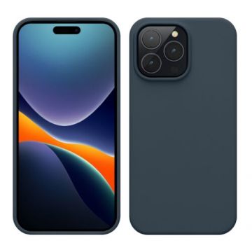 Husa kwmobile pentru Apple iPhone 14 Pro Max, Silicon, Albastru, 59074.202