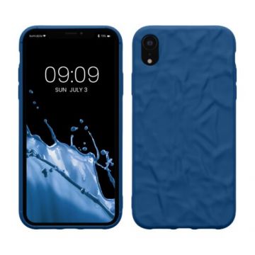 Husa kwmobile pentru Apple iPhone XR, Silicon, Albastru, 59839.17