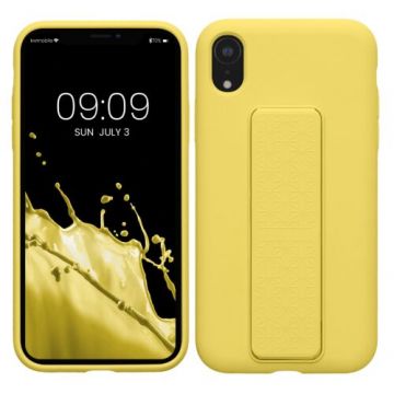 Husa kwmobile pentru Apple iPhone XR, Silicon, Galben, 58281.06