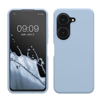 Husa kwmobile pentru Asus Zenfone 9, Silicon, Albastru, 59889.58