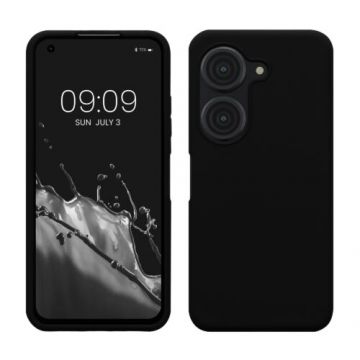 Husa kwmobile pentru Asus Zenfone 9, Silicon, Negru, 59889.01