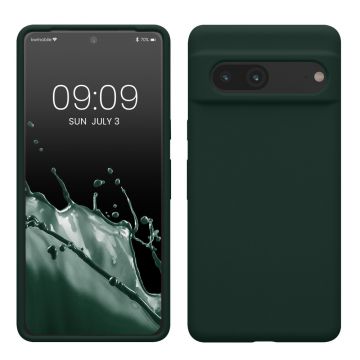 Husa kwmobile pentru Google Pixel 7, Silicon, Verde, 59451.169