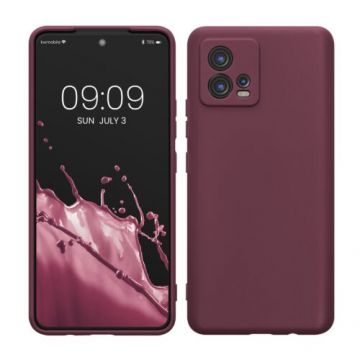 Husa kwmobile pentru Motorola Moto G72, Silicon, Mov, 60342.187