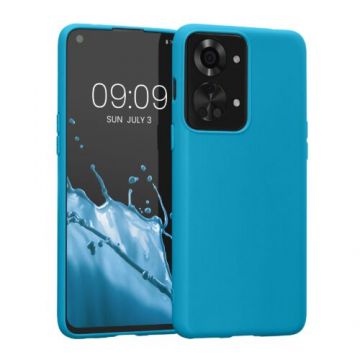 Husa kwmobile pentru OnePlus Nord 2T , Silicon, Albastru, 60050.224