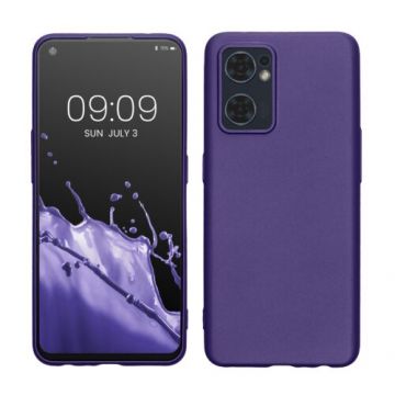 Husa kwmobile pentru OPPO Find X5 Lite, Silicon, Violet, 58652.241