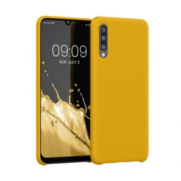 Husa kwmobile pentru Samsung Galaxy A50, Silicon, Portocaliu, 48715.143