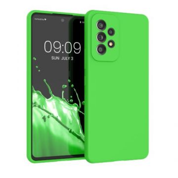 Husa kwmobile pentru Samsung Galaxy A53 5G, Silicon, Verde , 57835.159