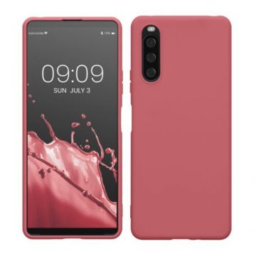 Husa kwmobile pentru Sony Xperia 10 IV, Silicon, Roz, 57800.167