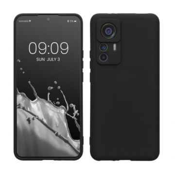 Husa kwmobile pentru Xiaomi 12T/12T Pro, Silicon, Negru, 60213.01
