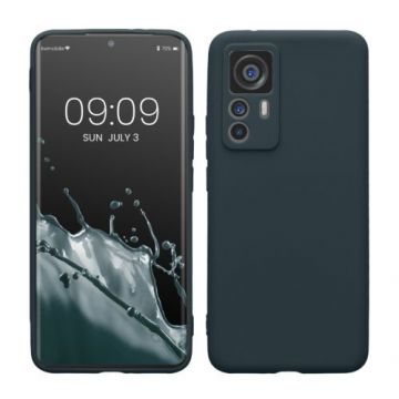 Husa kwmobile pentru Xiaomi 12T , Silicon, Albastru, 60151.202