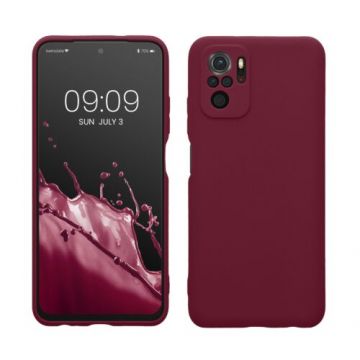 Husa kwmobile pentru Xiaomi Poco M5s, Silicon, Visiniu, 60145.187