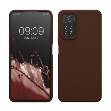 Husa kwmobile pentru Xiaomi Redmi Note 11 Pro/Redmi Note 11 Pro 5G/Redmi Note 12 Pro , Silicon, Maro, 57373.247