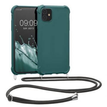 Bumper kwmobile pentru Apple iPhone 11, Silicon, Verde, 53838.78
