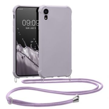 Bumper kwmobile pentru Apple iPhone XR, Silicon, Mov, 49917.192