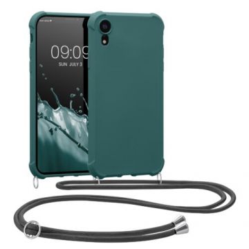Bumper kwmobile pentru Apple iPhone XR, Silicon, Verde, 49917.78