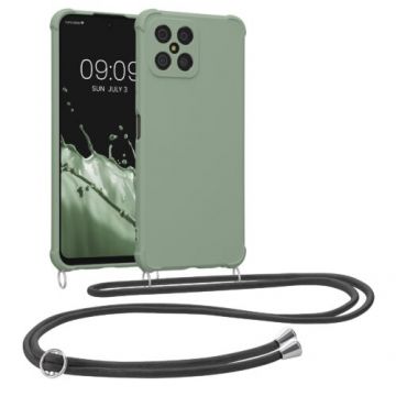 Bumper kwmobile pentru Honor X8, Silicon, Verde, 59331.172