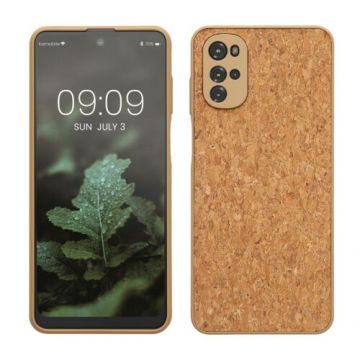 Bumper kwmobile pentru Motorola Moto G22, Silicon, Maro, 60266.24