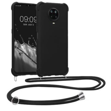 Bumper kwmobile pentru Nokia G20/G10, Silicon, Negru, 59963.01