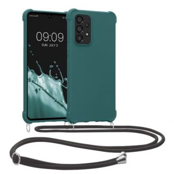 Bumper kwmobile pentru Samsung Galaxy A33 5G, Silicon, Verde, 58565.78