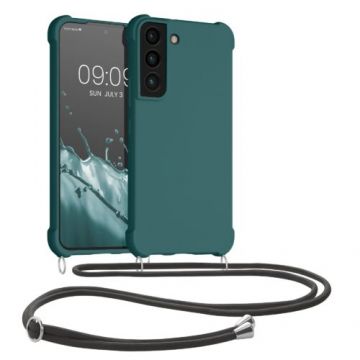 Bumper kwmobile pentru Samsung Galaxy S22, Silicon, Verde, 59951.78