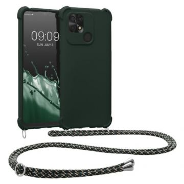 Bumper kwmobile pentru Xiaomi Redmi 10C, Silicon, Verde, 59233.169