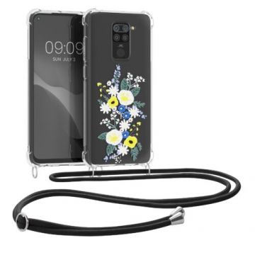 Bumper kwmobile pentru Xiaomi Redmi Note 9, Silicon, Multicolor/Transparent, 53146.07