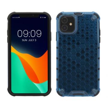 Husa kwmobile pentru Apple iPhone 11, Plastic, Albastru/Transparent, 60269.04