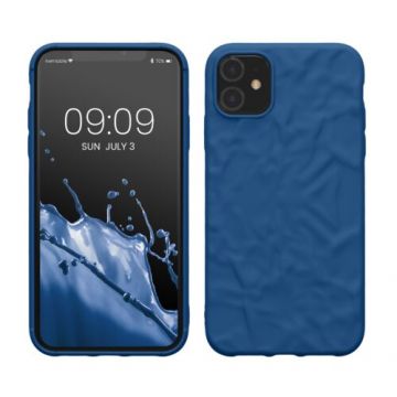 Husa kwmobile pentru Apple iPhone 11, Silicon, Albastru, 59838.17