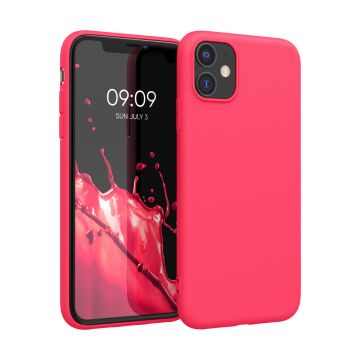 Husa kwmobile pentru Apple iPhone 11, Silicon, Roz, 49787.238