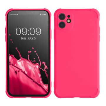 Husa kwmobile pentru Apple iPhone 11, Silicon, Roz, 60225.77