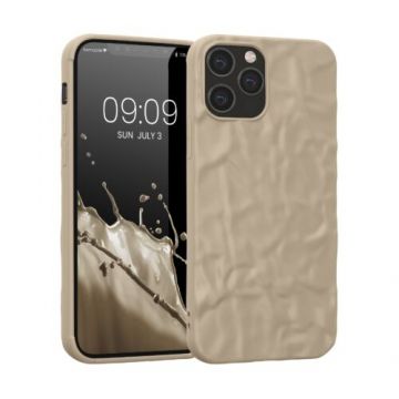 Husa kwmobile pentru Apple iPhone 12/iPhone 12 Pro, Silicon, Crem, 59837.16