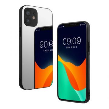 Husa kwmobile pentru Apple iPhone 12 Mini, Plastic, Gri, 59690.42