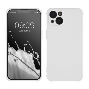 Husa kwmobile pentru Apple iPhone 13/iPhone 14, Silicon, Alb, 60223.48