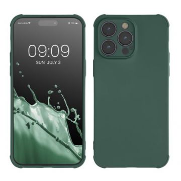 Husa kwmobile pentru Apple iPhone 14 Pro Max, Silicon, Verde, 60222.166