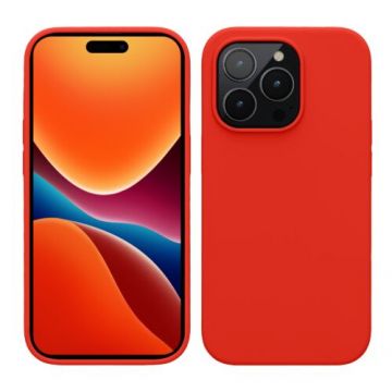 Husa kwmobile pentru Apple iPhone 14 Pro, Silicon, Rosu, 59073.09