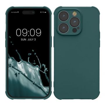 Husa kwmobile pentru Apple iPhone 14 Pro, Silicon, Verde, 60221.57